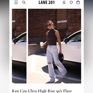 Kan Can Ultra high rise jeans